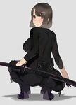 Safebooru - 1girl ass back black bodysuit bodysuit breasts b